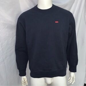 👋🏾SOLD👋🏾SUPREME size Large VINTAGE 1994 navy blue  CREWNECK  sweatshirt